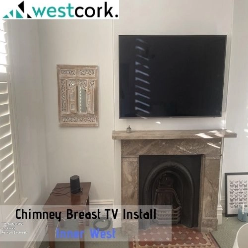 Chimney Breast TV Install - Inner West | Westcork Electrical Services